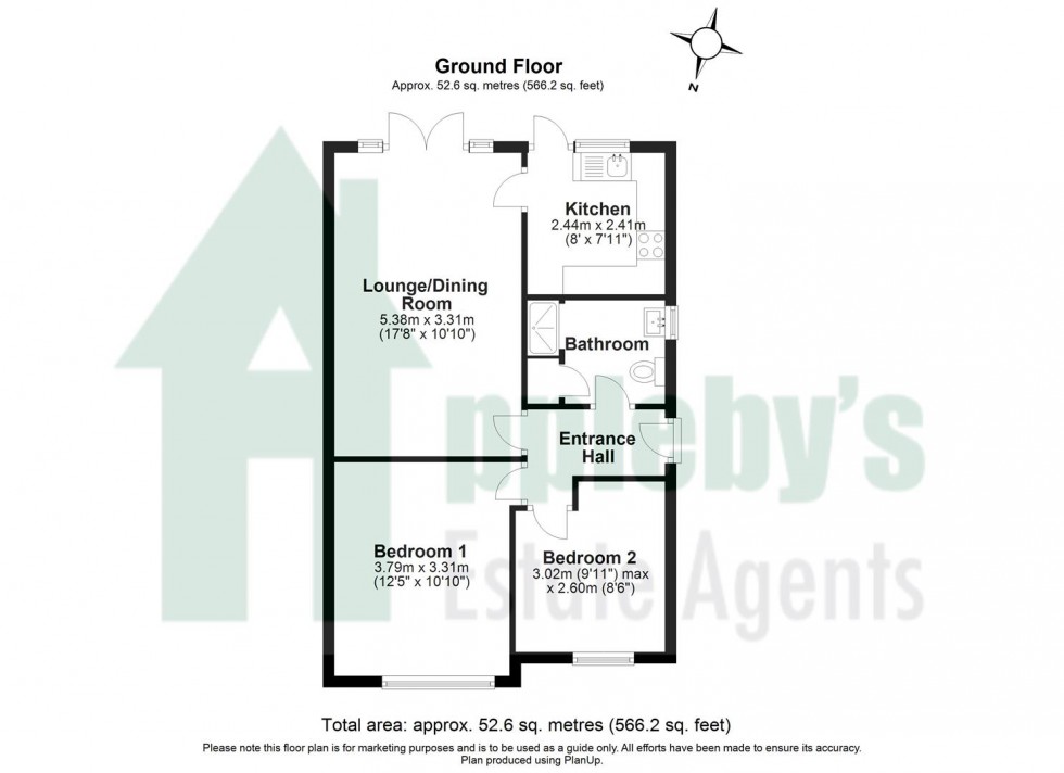 Floorplan for Briar Lawn, Abbeydale, Gloucester