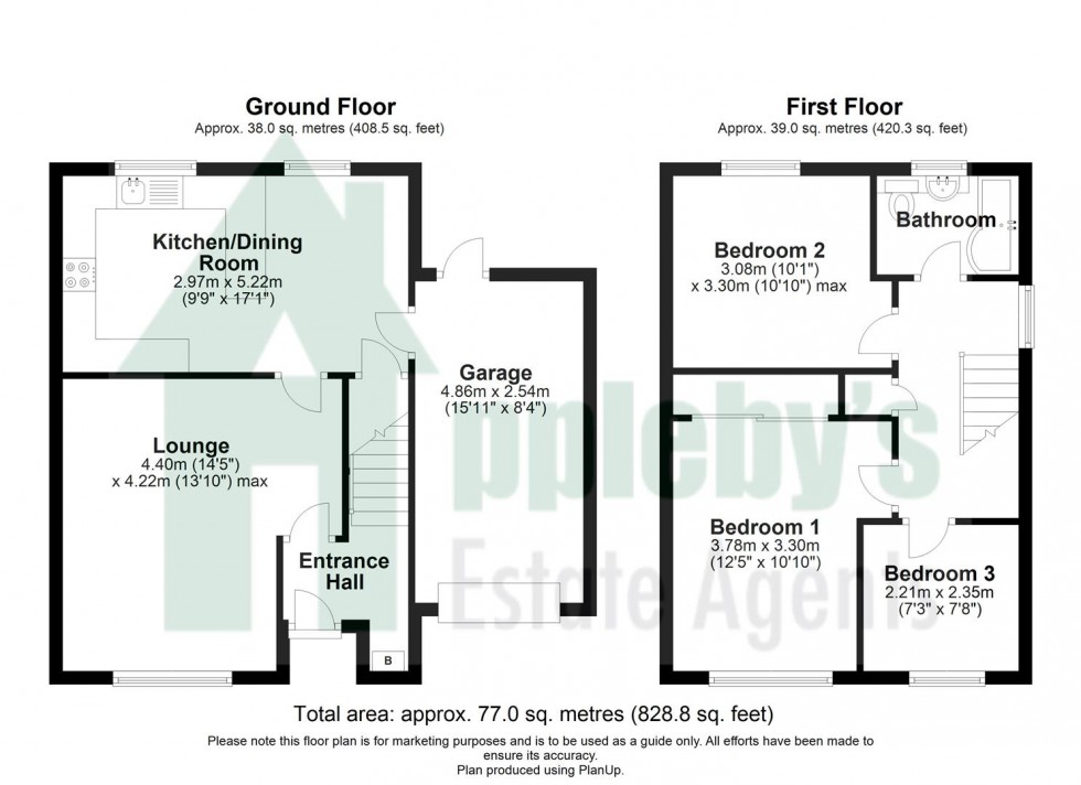 Floorplan for Broadfield Road, Eastington, Stonehouse