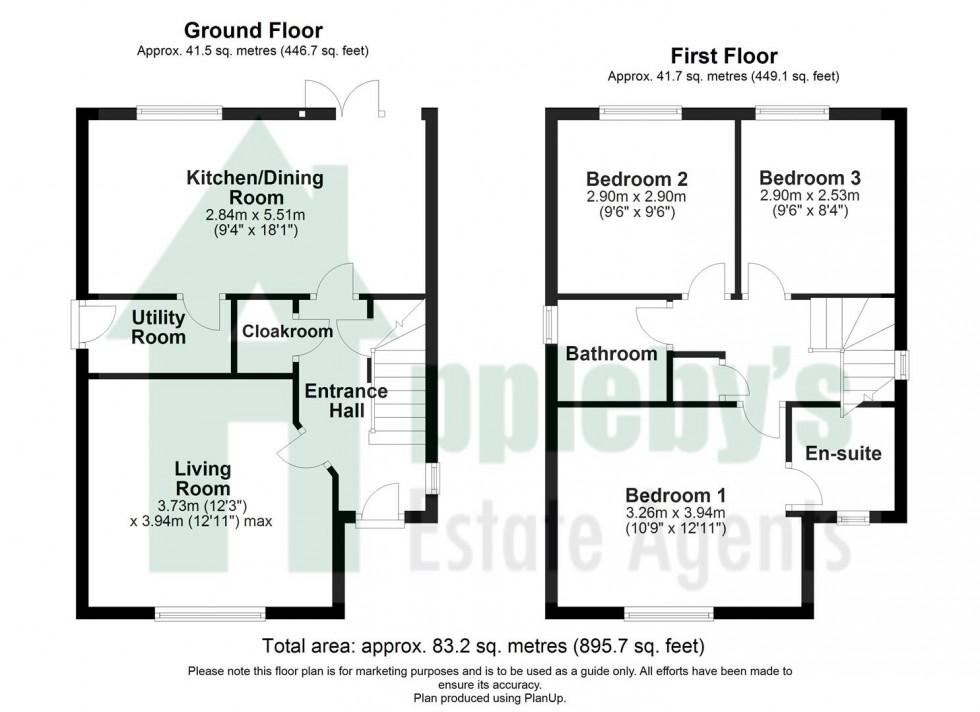 Floorplan for Sapphire Road, Bishops Cleeve, Cheltenham