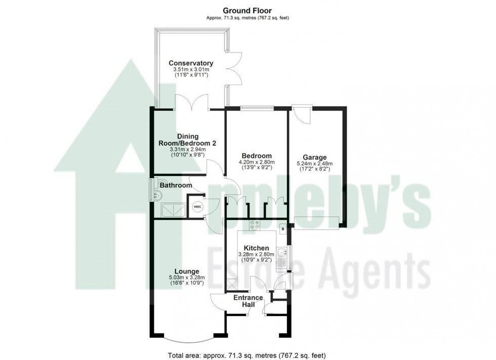 Floorplan for Lilac Way, Quedgeley, Gloucester