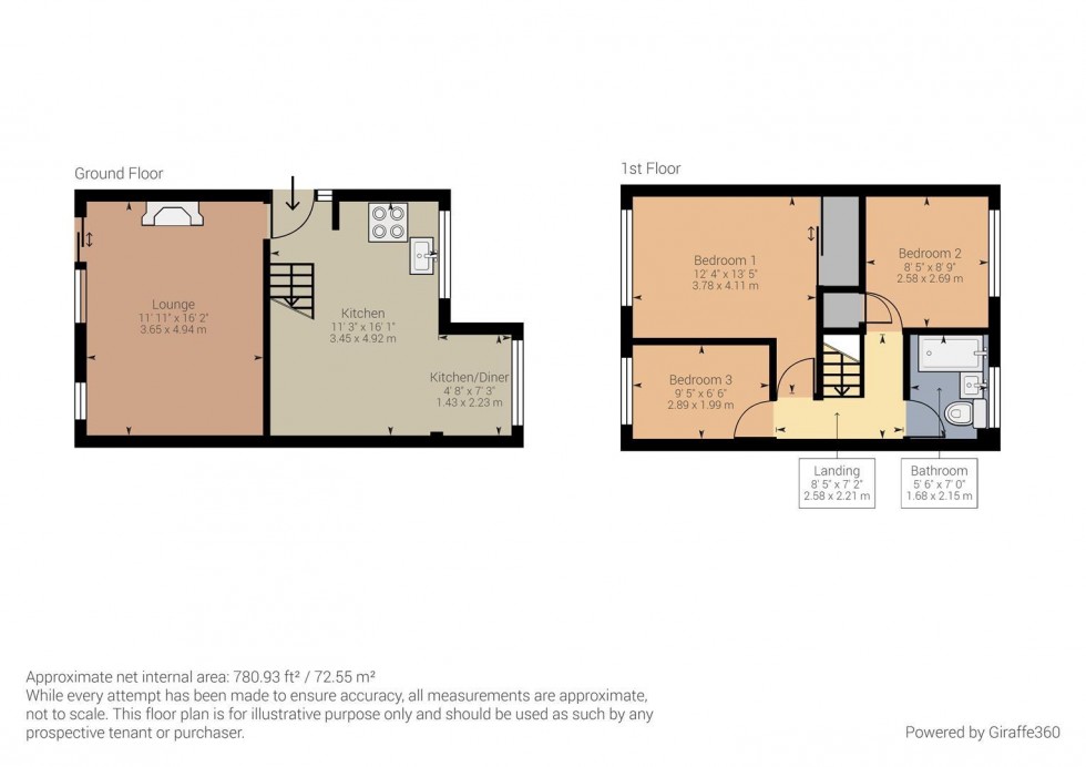 Floorplan for The Wend, Longhope