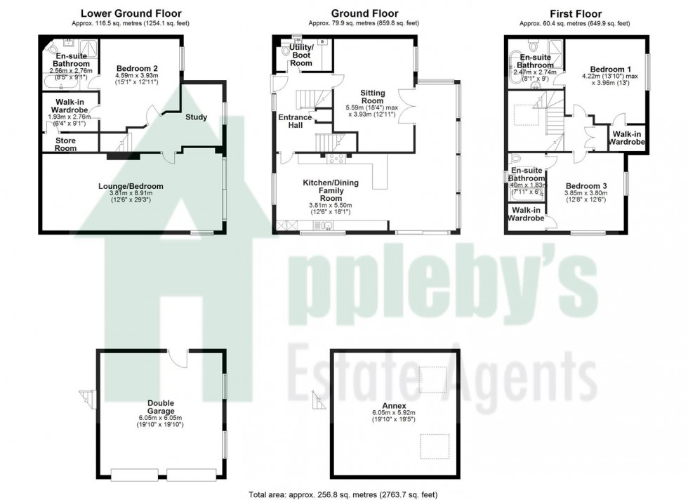 Floorplan for The Slad, Longhope