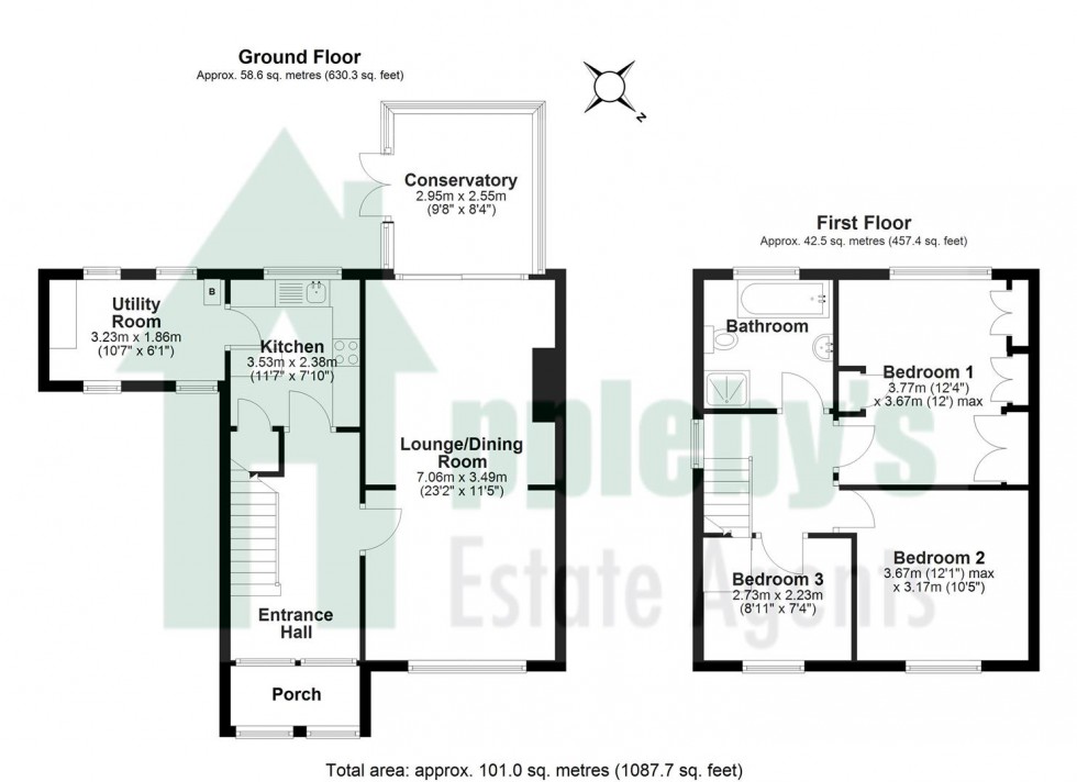 Floorplan for Phillimore Gardens, Frampton On Severn, Gloucester