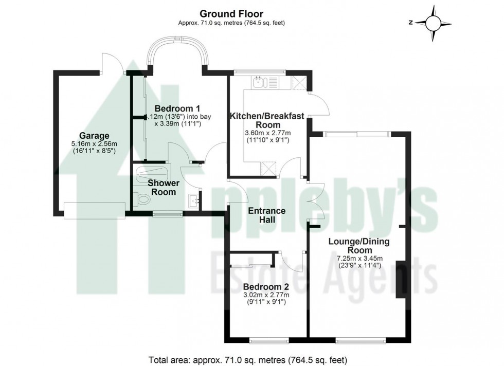 Floorplan for Breinton Way, Longlevens, Gloucester