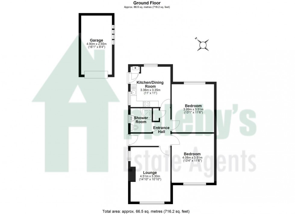 Floorplan for Hickley Gardens, Brockworth, Gloucester