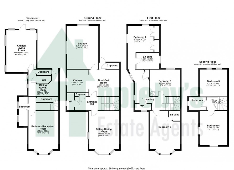 Floorplan for Barnwood Road, Gloucester
