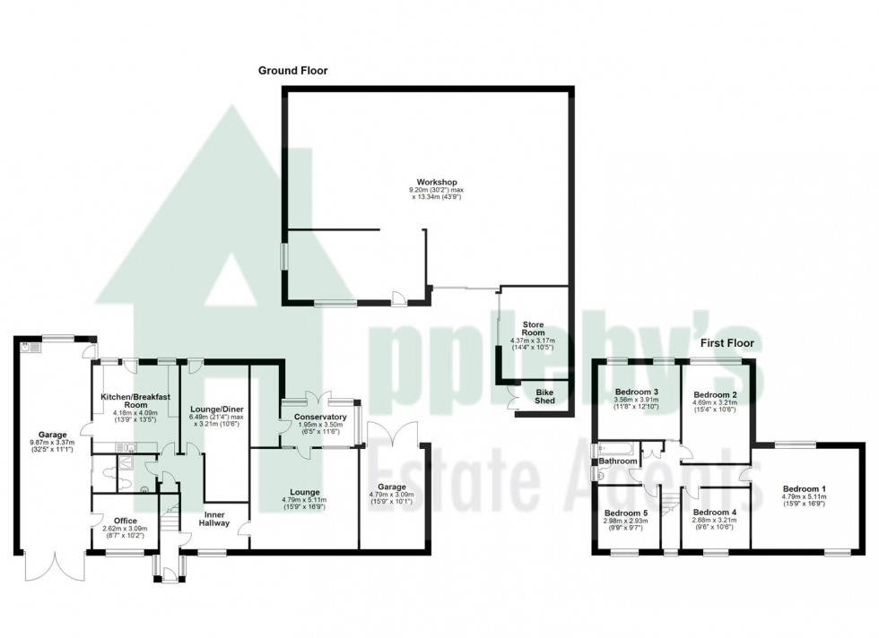 Floorplan for Tudor Walk, Berry Hill, Coleford