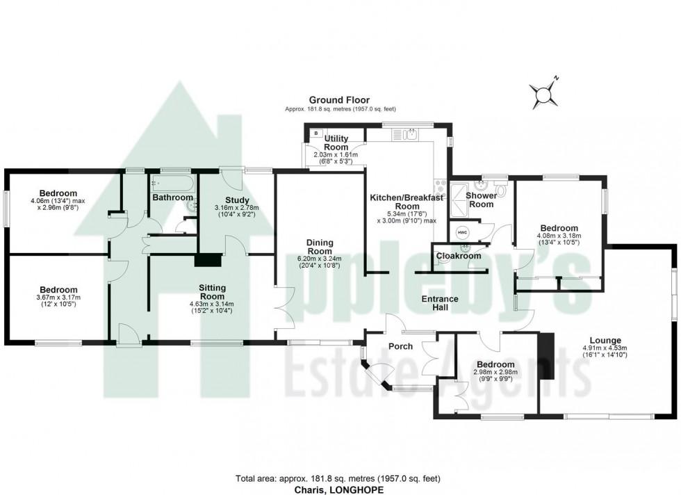 Floorplan for Sterrys Lane, May Hill, Longhope