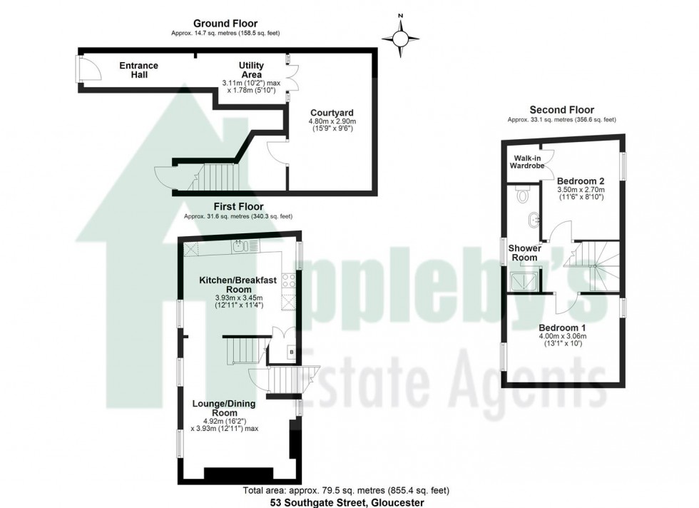 Floorplan for Southgate Street, Gloucester