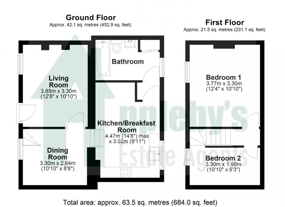 Floorplan for Upper Bilson Road, Cinderford