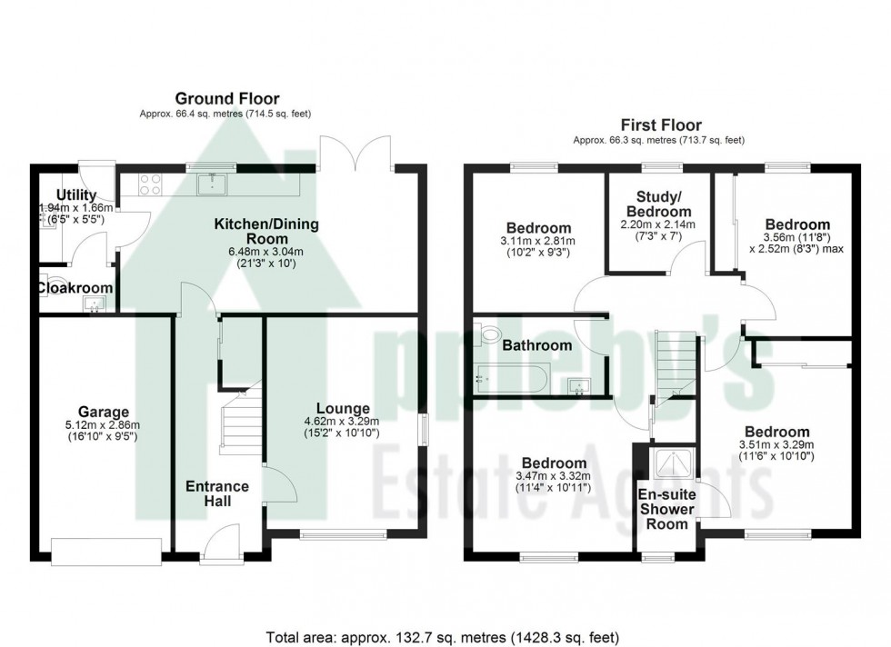 Floorplan for Atkyns Drive, Tuffley, Gloucester