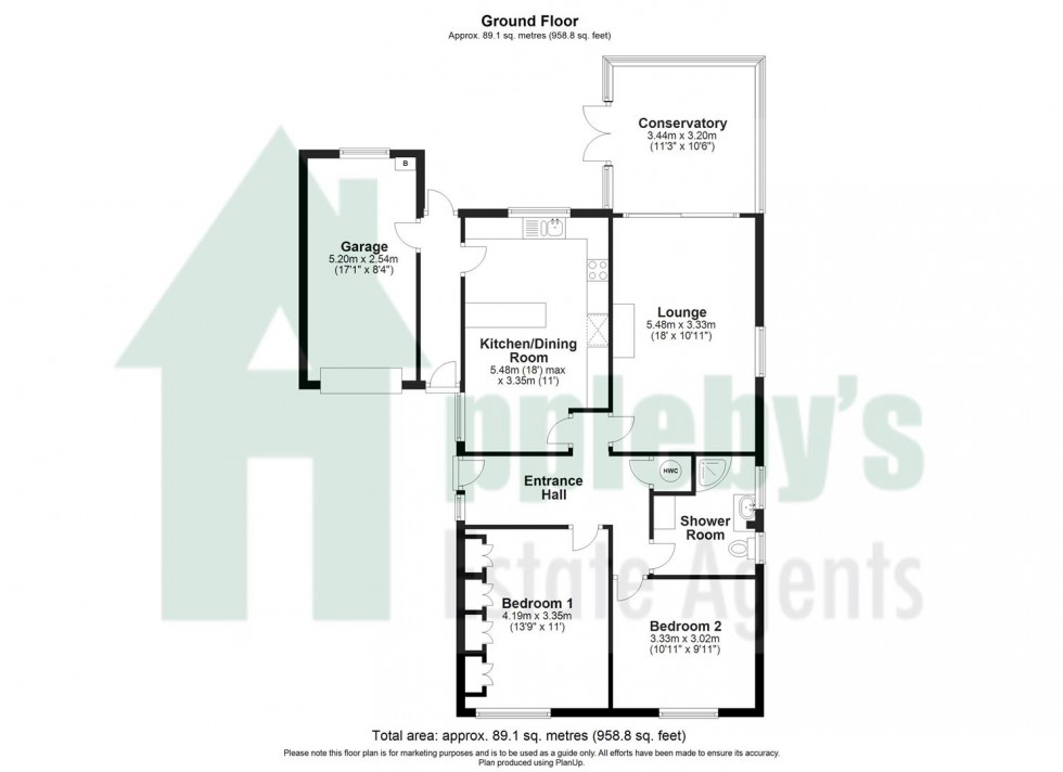 Floorplan for Sunset Place, Huntley, Gloucester
