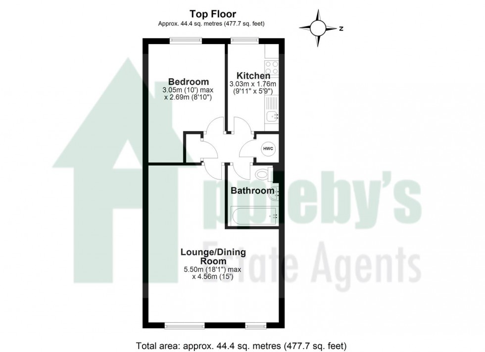 Floorplan for Katherine Close, Churchdown, Gloucester