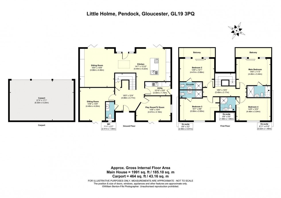 Floorplan for Pendock, Gloucester