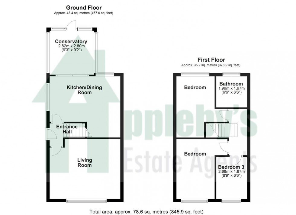 Floorplan for The Willows, Longhope