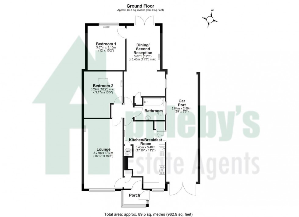 Floorplan for Orchard Rise, Tibberton, Gloucester