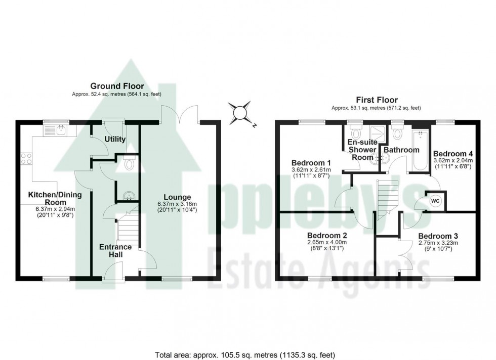 Floorplan for The Fairways, Huntley, Gloucester