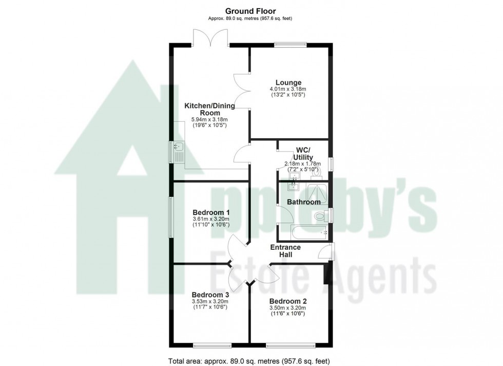 Floorplan for Tuffley Lane, Tuffley, Gloucester