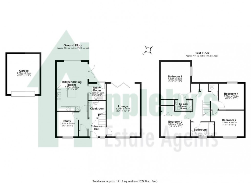 Floorplan for Pottery Fields, Ashleworth