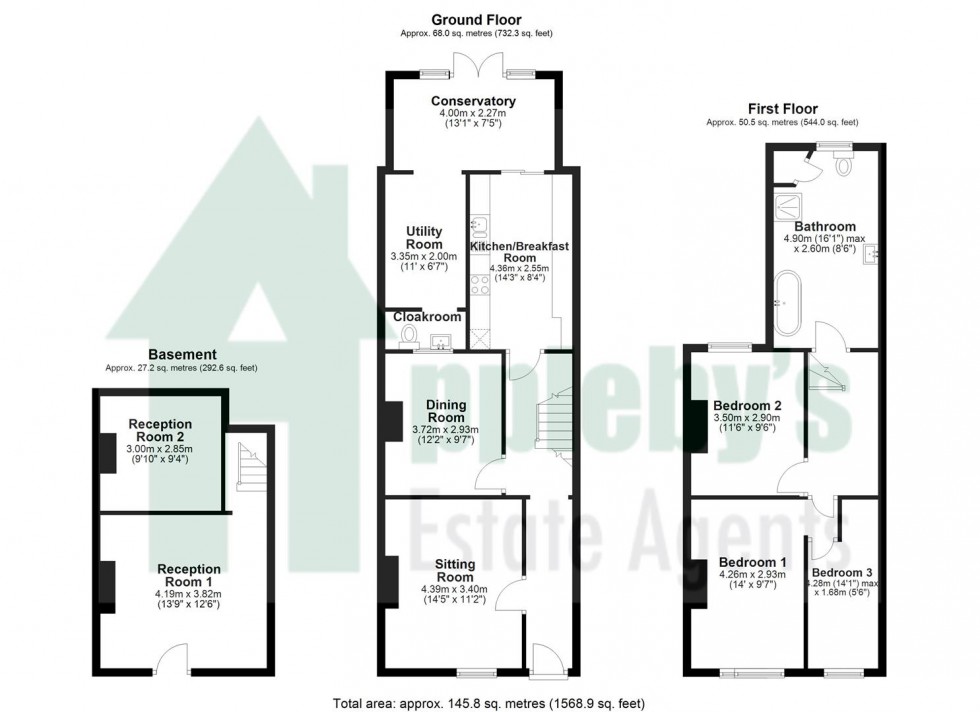 Floorplan for Stroud Road, Gloucester