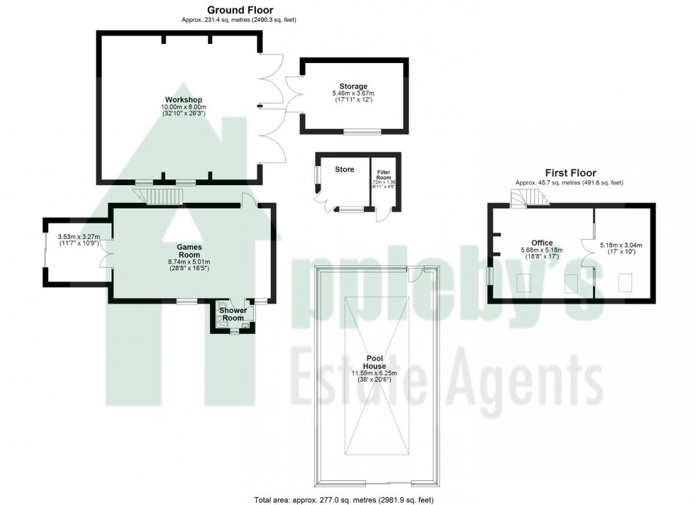 Floorplan for Larkhay Road, Hucclecote, Gloucester
