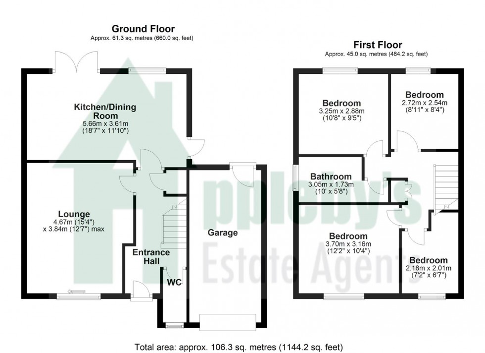Floorplan for Bittern Avenue, Abbeydale, Gloucester