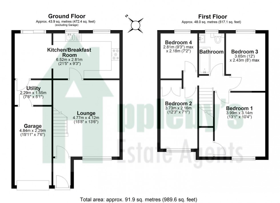 Floorplan for Stanmoor, Abbeydale