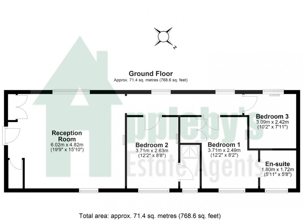 Floorplan for Denmark Road, Gloucester
