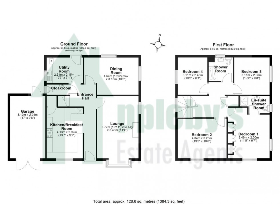 Floorplan for The Slad, Longhope