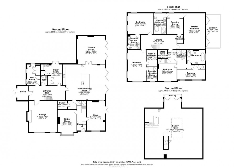 Floorplan for Malswick, Newent