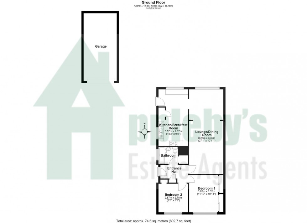 Floorplan for Longleat Avenue, Tuffley, Gloucester